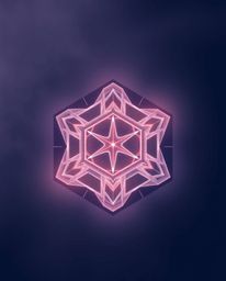 This ethereal logo design evokes a mystical and spiritual vibe.  It features a captivating repetitive cube pattern based on E