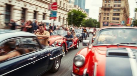 Capture the energy and excitement of a wacky street race through candid street photography. This collection showcases outland