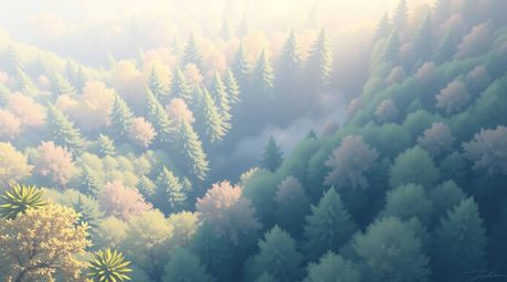 This digital pastel painting depicts a captivating chase scene viewed from a high-angle perspective. The action unfolds throu