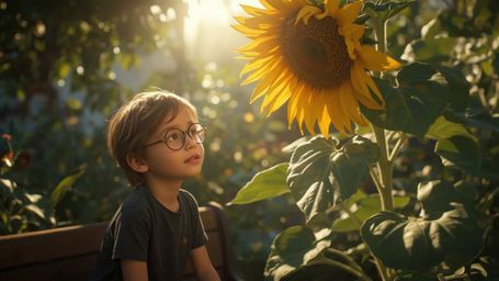 In a vibrant, cinematic photograph rendered in a hyper-realistic, Pixar-inspired style, a dynamic science fair duo unwittingl