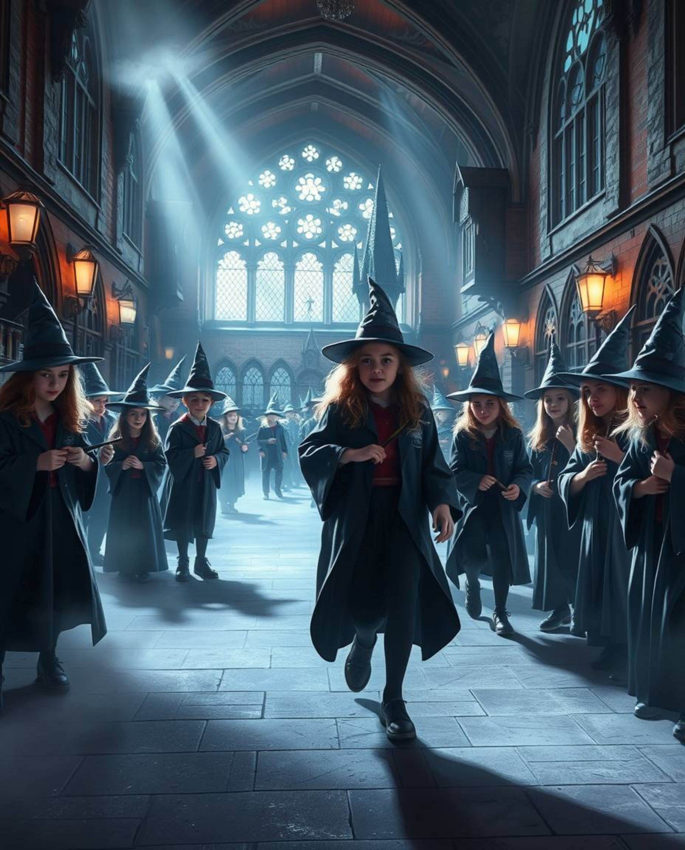 Discover a captivating magical school brimming with young wizards.  Experience the unique contrast of high-contrast, low-key 