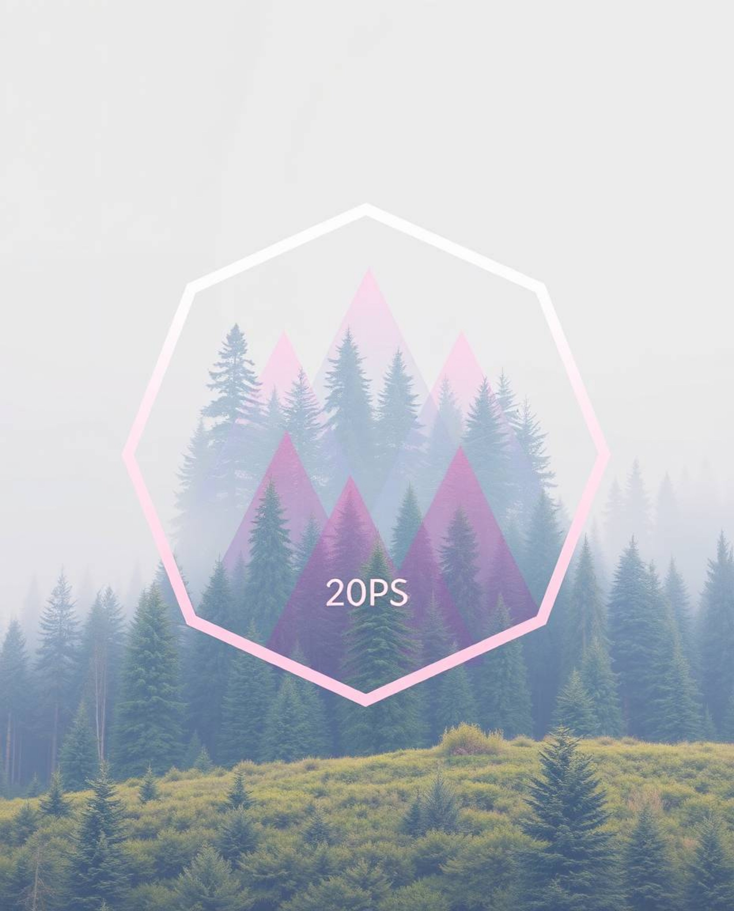 A visually striking logo design that blends soft pastel colors and precise geometric shapes with a unique digital glitch effe