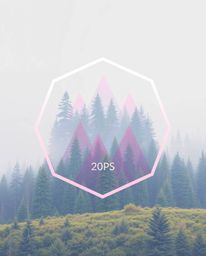 A visually striking logo design that blends soft pastel colors and precise geometric shapes with a unique digital glitch effe