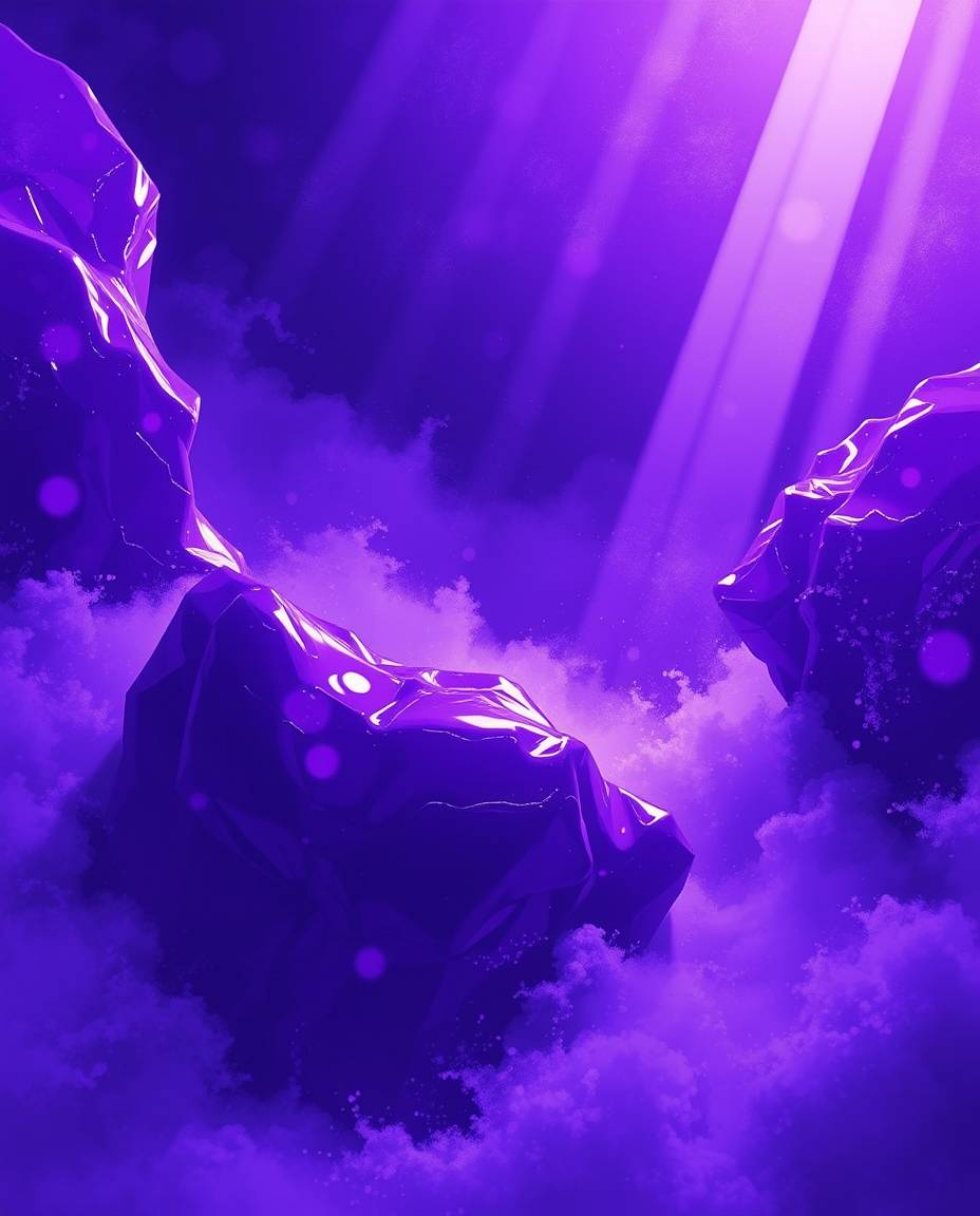 Immerse yourself in a captivating Isekai anime-style illustration rendered in deep ultraviolet hues. This hyperrealistic sci-