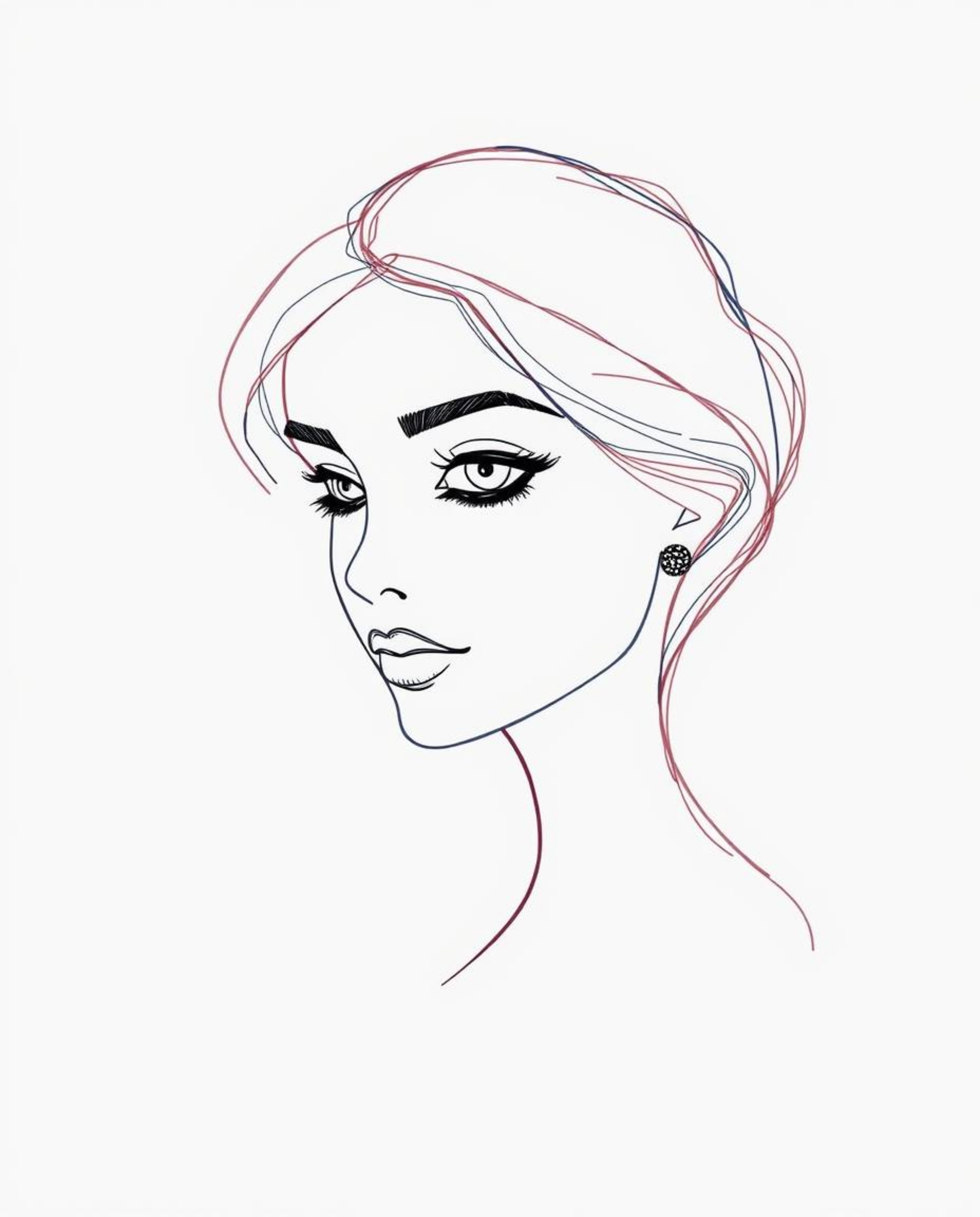 A captivating hand-drawn sketch in a color sketchnote style. Featuring graceful and refined elements, the design boasts a sof