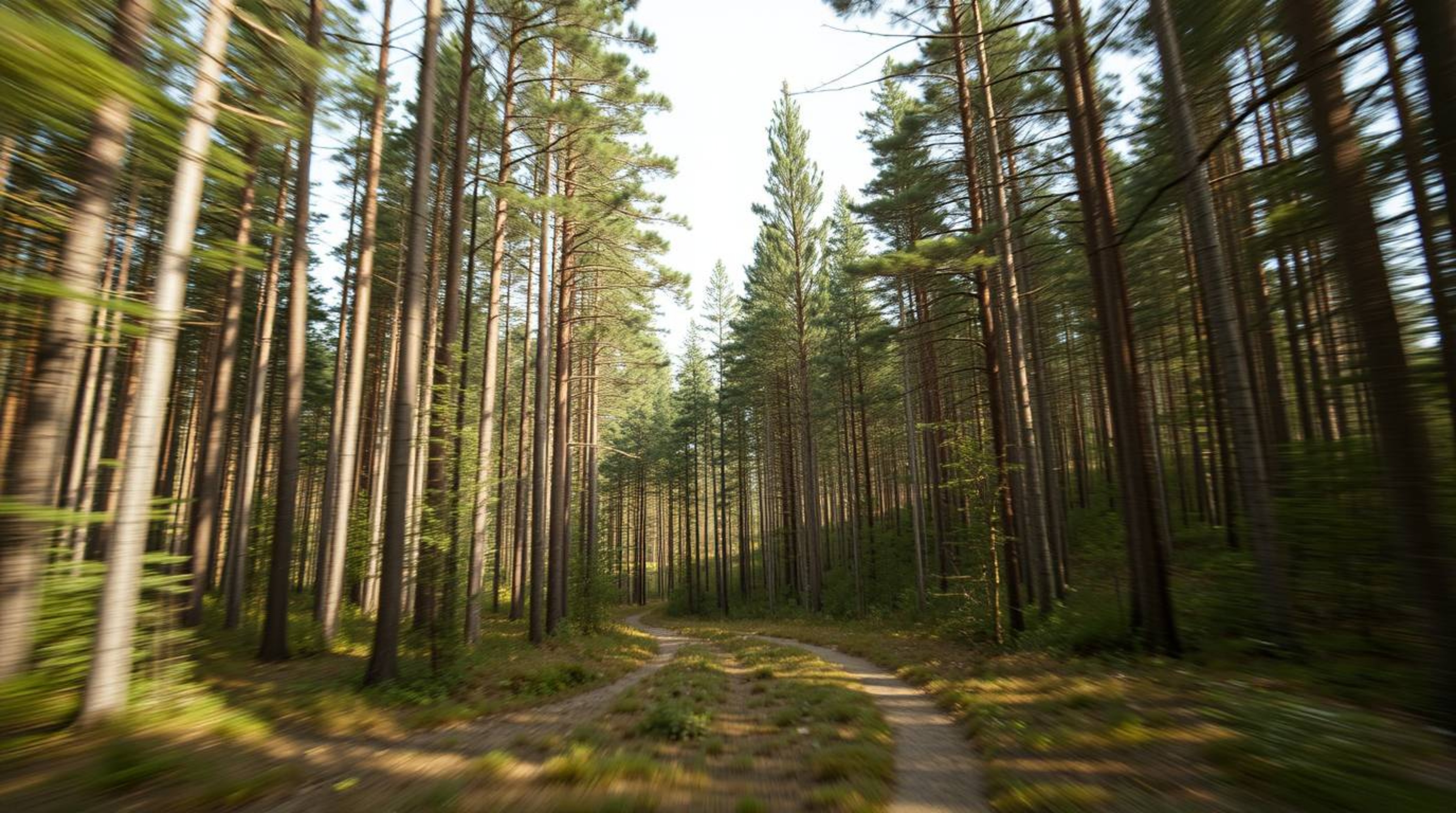 A captivating image depicts a thrilling chase scene within a looping forest backdrop.  The photograph, characterized by its p