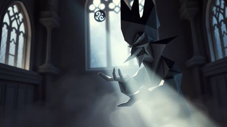 A captivating image showcasing a classic Disney villain casting a spell within an old castle, rendered in a dreamy, intricate