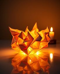 Explore mesmerizing 3D sculptures crafted from fluid mercury, resembling intricate origami. These reflective masterpieces, il