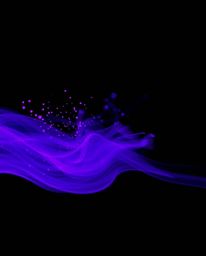 This image captures the essence of artistic photography with a long-exposure technique showcasing deep ultraviolet hues. Dyna