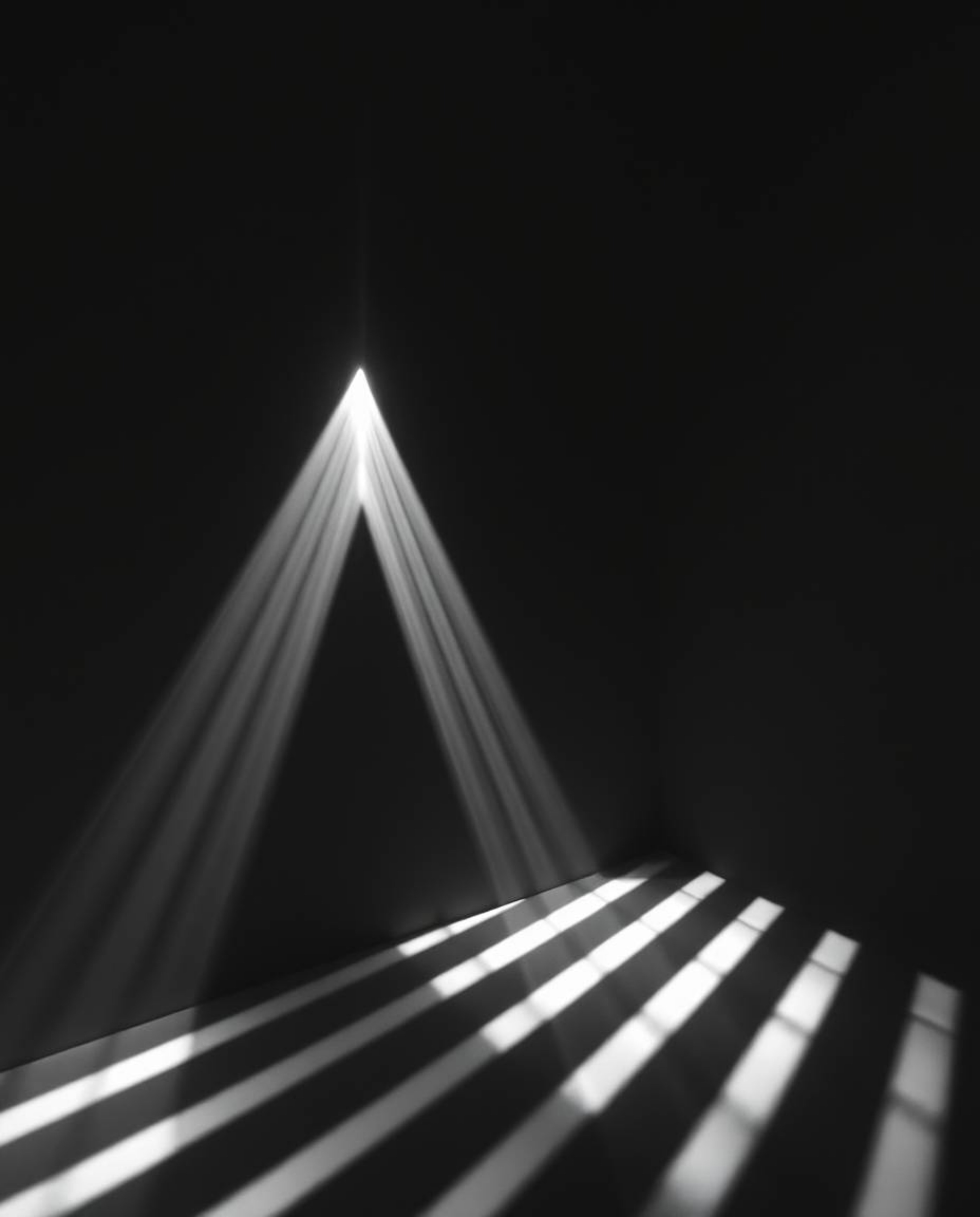 Immerse yourself in a captivating black and white ethereal scene, masterfully crafted with high contrast and low-key lighting