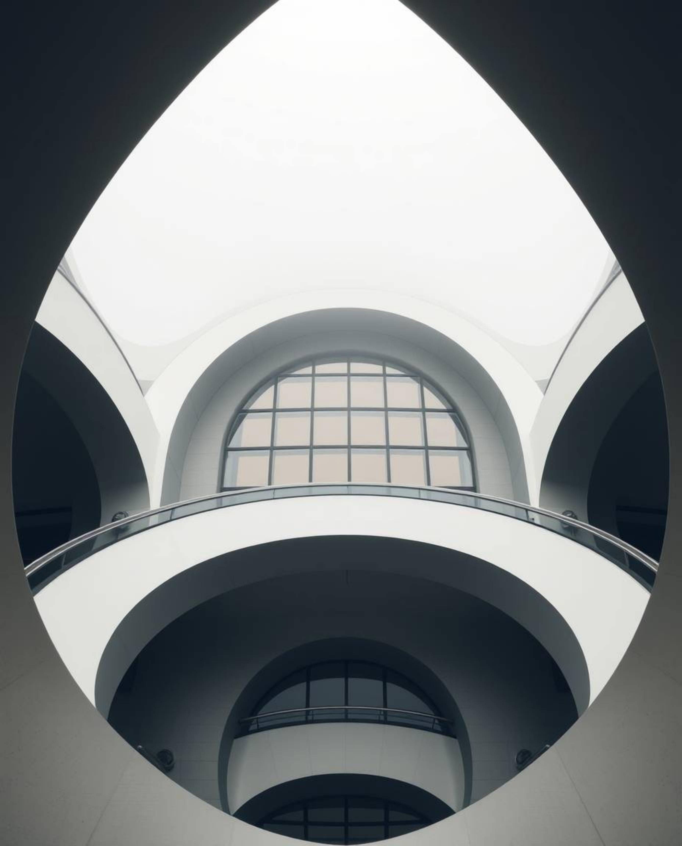 Captivating architectural color photography showcasing a minimalist geometric pattern of circles and lines in the Bauhaus sty