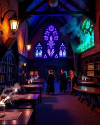 Discover stunning, high-resolution stock photos of a magical school brimming with young wizards, featuring vibrant and comple