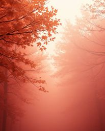 Experience the breathtaking beauty of a cosmic explosion, rendered in soft cinematic haze and warm autumn colors.  Witness co