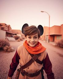 Experience a unique blend of candid street photography and surreal infrared tones. This captivating series depicts a Disney-s