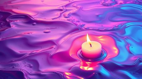 Explore the mesmerizing world of digital art with this graceful and elegant piece featuring a liquid surface illuminated by n
