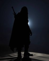 Capture the essence of a brave, Disney-style hero embarking on a desert adventure, shrouded in an eerie and unsettling atmosp