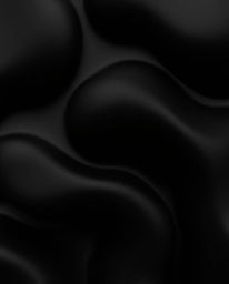 Explore the captivating world of intense jet black 3D shapes, featuring smooth gradient textures and deep shadows. This futur