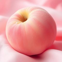 This high-resolution image showcases a classic oil painting style with a close-up ASMR perspective. A soft, blushing pink pea