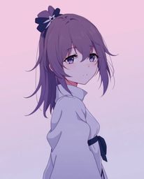 Discover stunning Moody Isekai anime art in soft pink, blue, and violet gradients.  This minimal aesthetic features graceful,