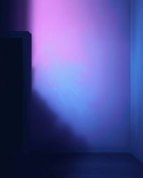 A digital painting evokes an eerie, creepy atmosphere through contrasting chiaroscuro lighting.  Soft gradient textures in pi