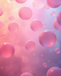 Immerse yourself in a visual spectacle where volumetric lighting gracefully illuminates floating 3D blobs of fluid jelly. Thi