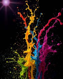 Capture the essence of dynamic movement with this unusual and original fine art photograph.  Featuring vibrant and colorful s