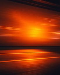 Experience a dynamic motion scene bathed in a warm golden glow, featuring high contrast low-key lighting and a geometric past
