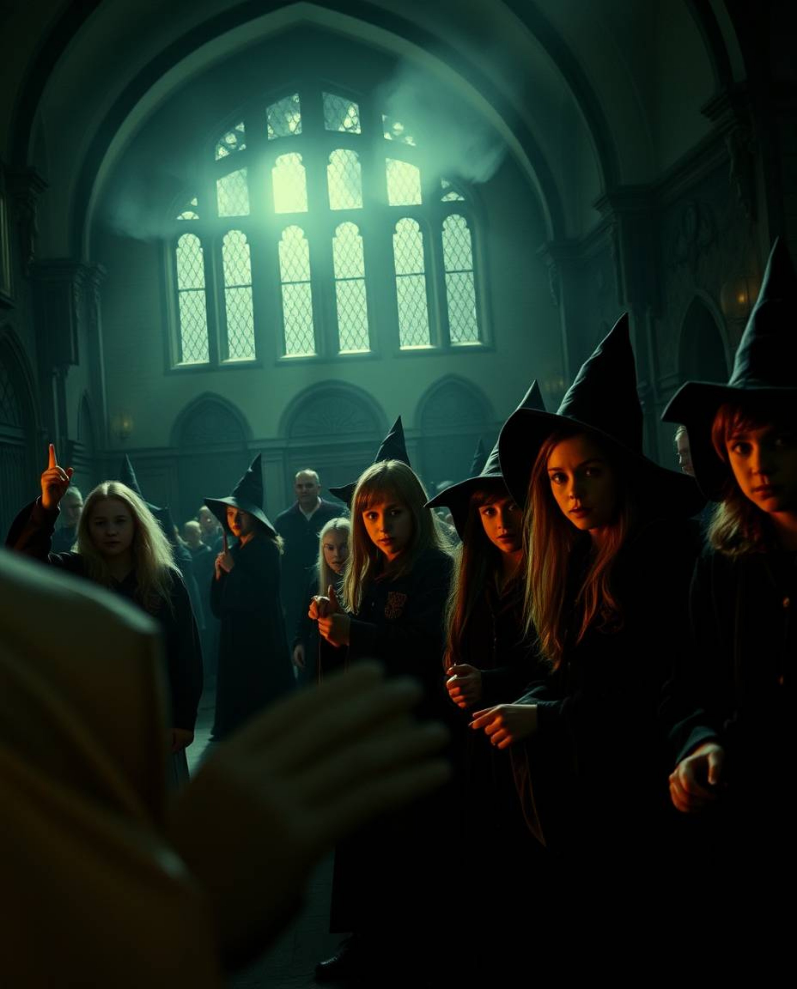 Discover stunning cinematic photographs depicting a magical school filled with young wizards.  Experience a captivating blend