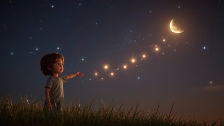 Step into a world of whimsical fantasy with this warmly lit and dreamy cinematic photograph, reminiscent of Pixar's magical s