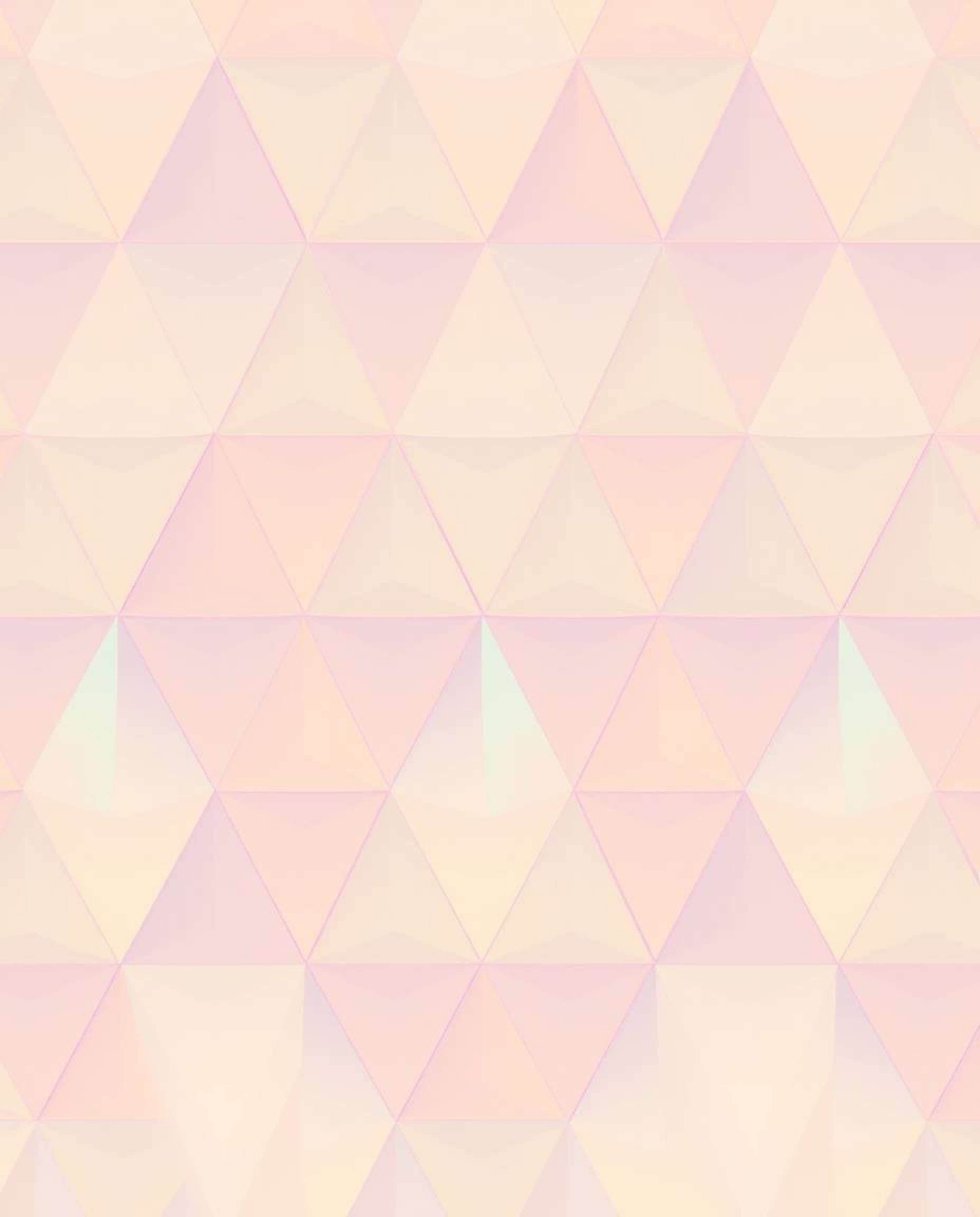 This artwork features a soft pastel color illustration of a seamless geometric pattern composed of hexagons and triangles, il