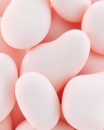 Explore mesmerizing 3D abstract liquid forms rendered in soft pastel colors and bathed in gentle lighting. This collection fe