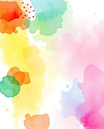 Explore a vibrant hand-drawn sketch featuring smooth gradient transitions and colorful watercolor splashes. This artwork embr