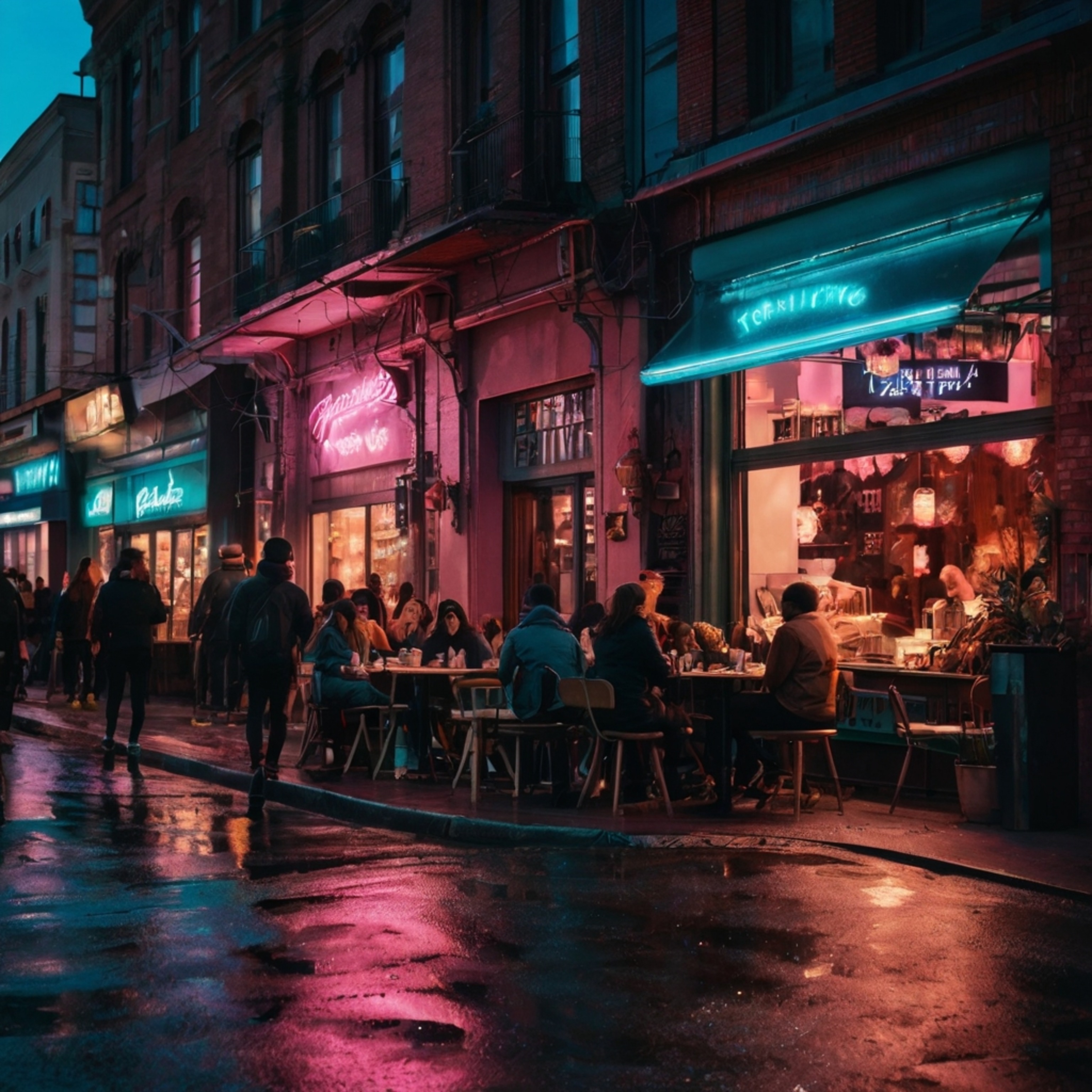 Explore this vibrant city district, a hub of energy with its dazzling neon-lit streets, upscale high-end shops, and trendy ca