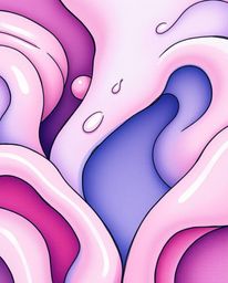 Explore a mesmerizing collection of 3D abstract liquid forms rendered in a captivating color sketchnote style. Each piece sho