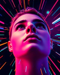 Explore a mesmerizing collection of digital glitch art portraits featuring a modern flat design and a captivating corrupted d