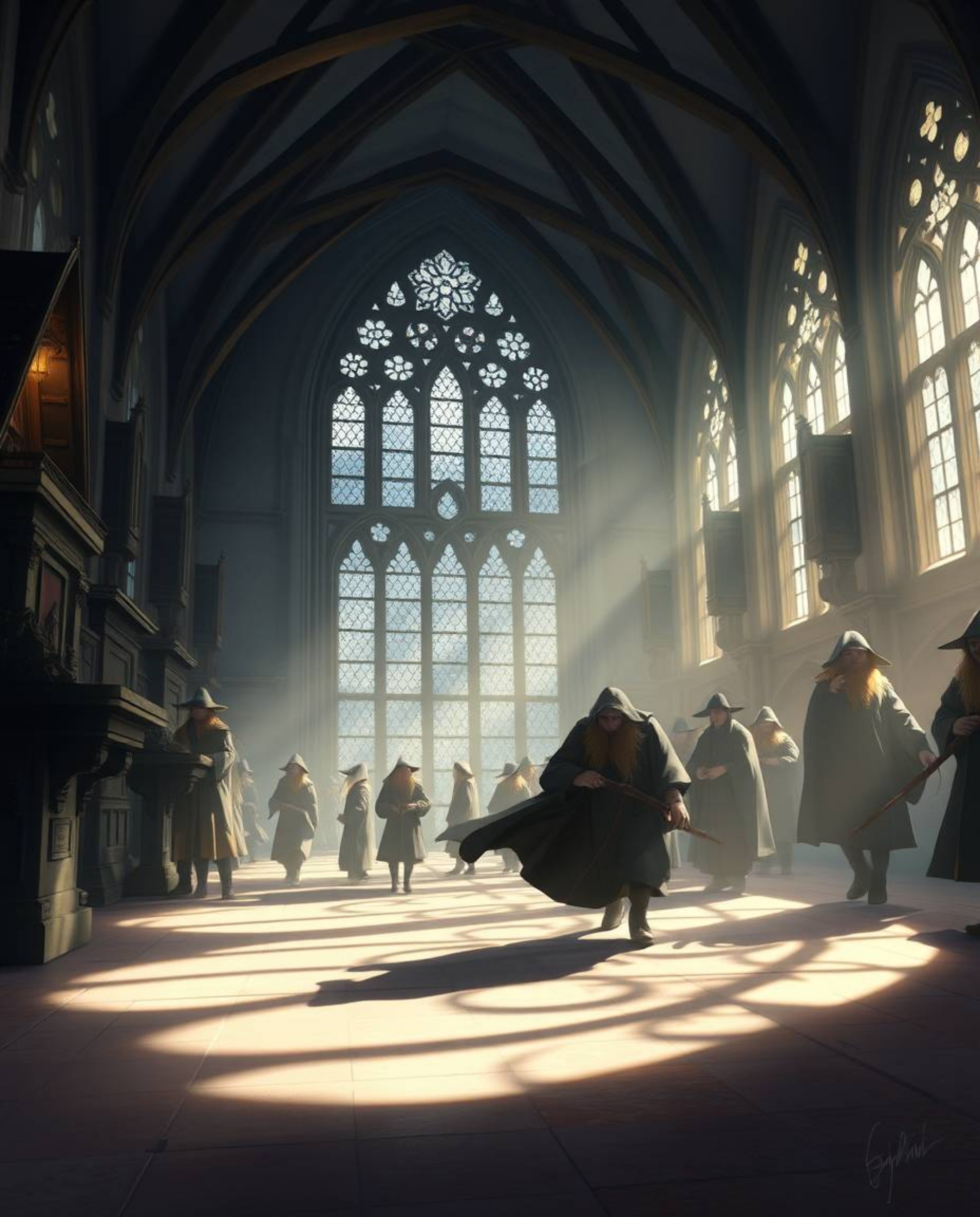Immerse yourself in a graceful and elegant depiction of a magical school brimming with young wizards.  Experience the enchant