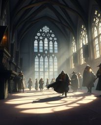 Immerse yourself in a graceful and elegant depiction of a magical school brimming with young wizards.  Experience the enchant