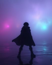 Embark on a captivating desert adventure with a brave hero in a Disney-inspired style, surrounded by thick fog and mesmerizin