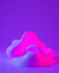 Explore a world of deep ultraviolet hues and soft cinematic haze in this fine art photograph. Abstract liquid forms come aliv