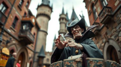 A captivating blend of candid street photography and extreme macro close-up. The image focuses on a minute detail of a class