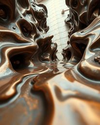 Explore a surreal, hyperrealistic sci-fi environment featuring a cast bronze surface with an antique patina.  The scene is do