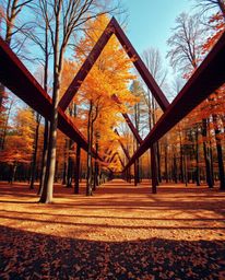 Experience a captivating blend of precise architectural photography and digital glitch art. This image showcases a vibrant au