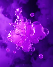 Explore mesmerizing 3D renders featuring fluid organic blobs of translucent materials floating ethereally in space. Dynamic m