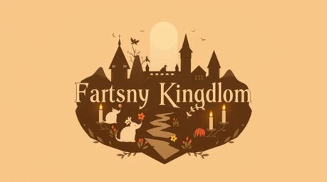 This logo design concept envisions a fantasy kingdom brought to life with natural earth tones, featuring quirky magical creat