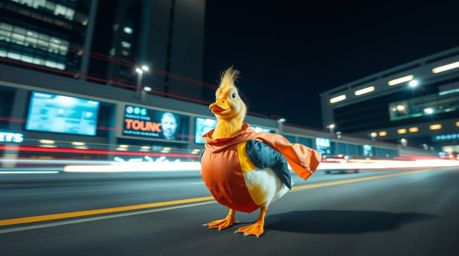 A captivating long exposure photograph showcases a modern, futuristic scene brought to life by epic lens glow and motion ligh