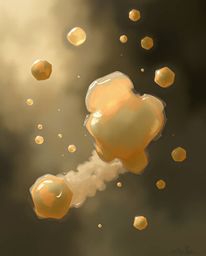 Immerse yourself in a captivating digital realm featuring fluid organic blobs and translucent materials suspended in the vast