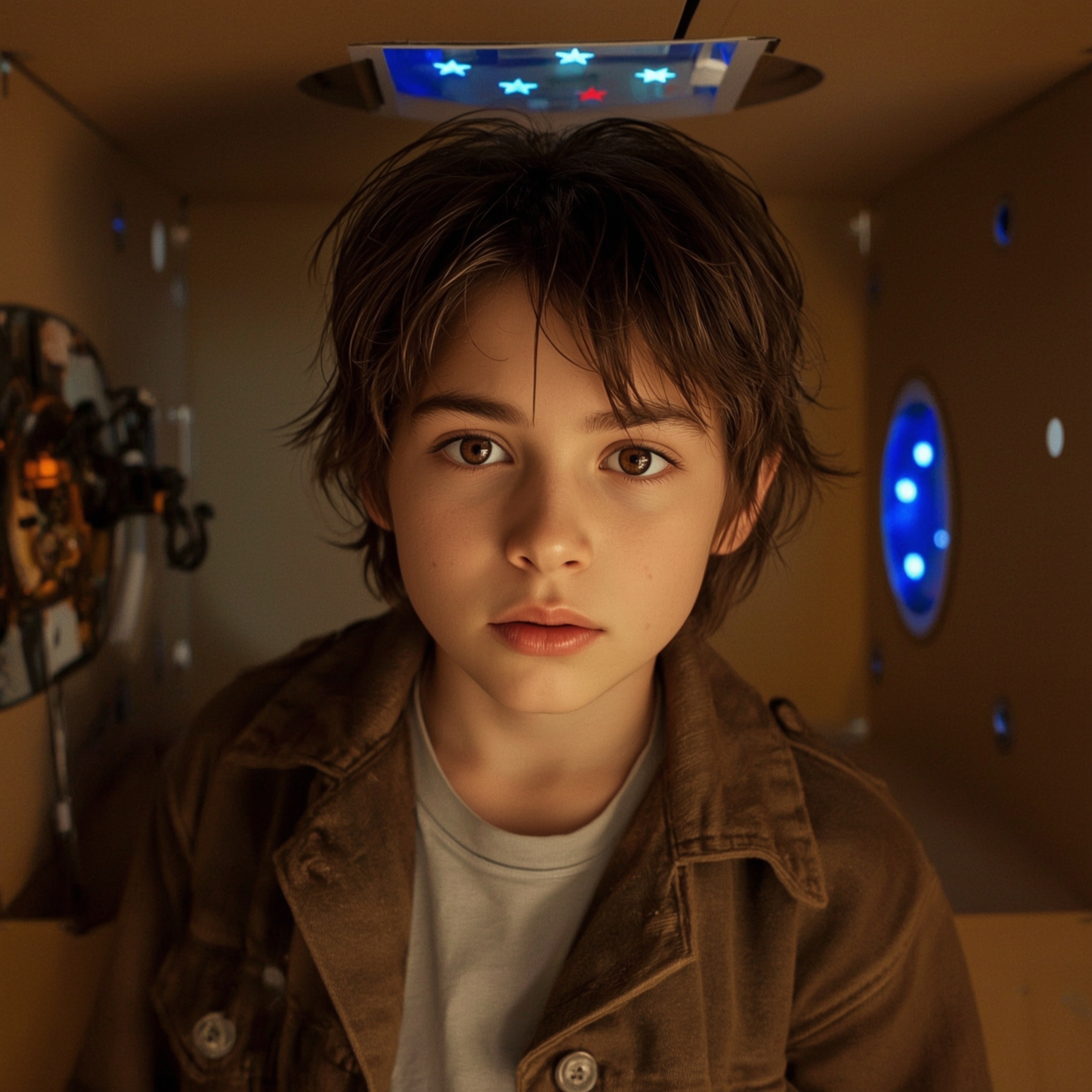 Explore a whimsical world of imagination with this exquisite high fashion photography series. A young boy, full of curiosity 