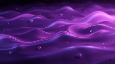 This digital art piece showcases a moody aesthetic with vibrant neon gradient textures flowing across a liquid surface.  Rend