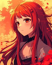 Discover stunning isekai anime-style portraits rendered in vibrant digital glitch art.  These unique pieces feature warm colo