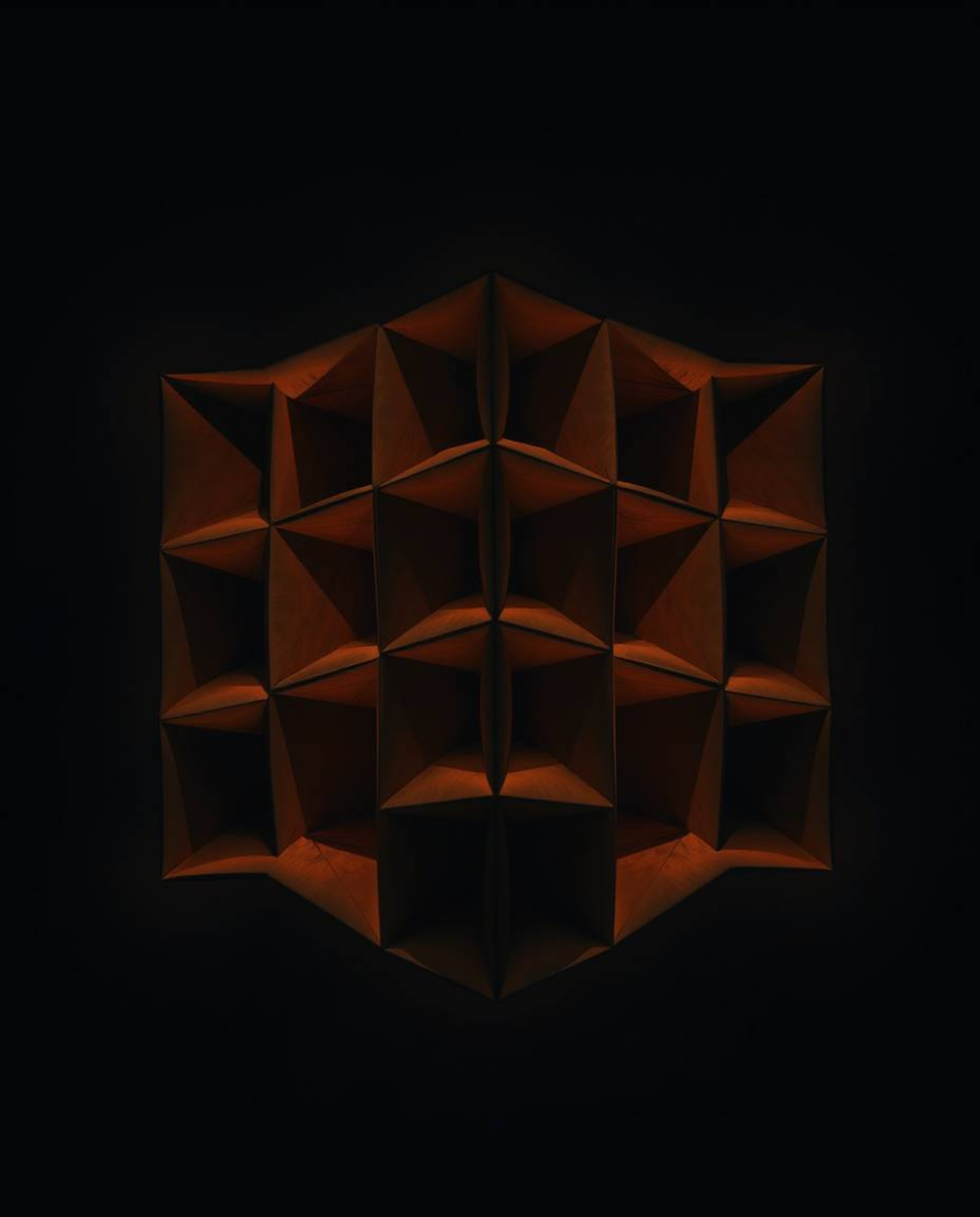 A visually striking depiction of a repetitive cube pattern rendered in the mind-bending style of Escher's impossible geometry
